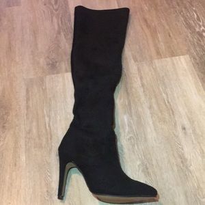Suede Knee High Boots